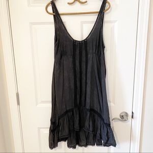 Intimately FREE PEOPLE black slip dress size L